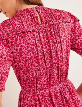 BODEN Yoke Detail Mini Dress - The Birdcage