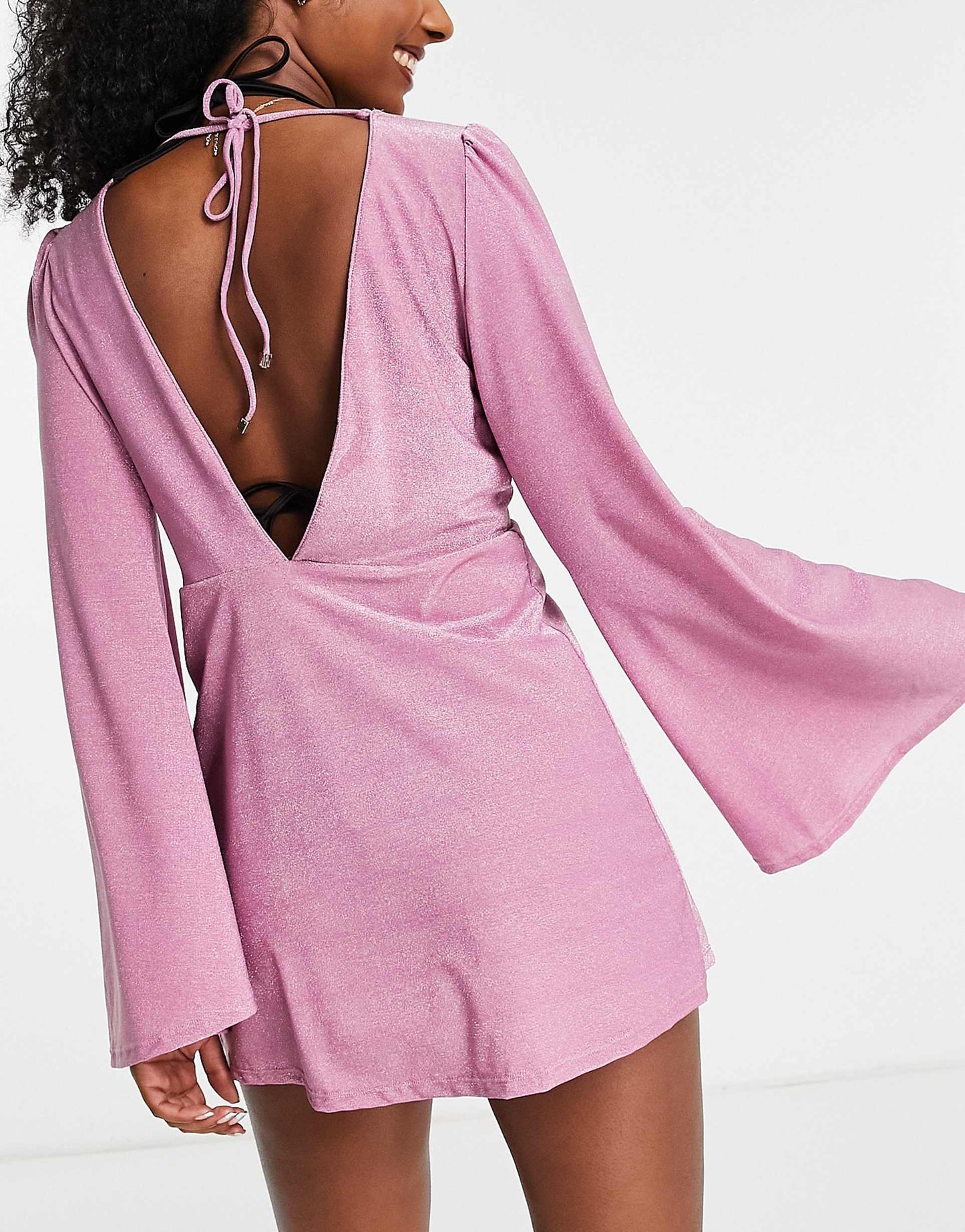 River Island ring detail kaftan mini beach dress