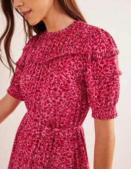 BODEN Yoke Detail Mini Dress - The Birdcage