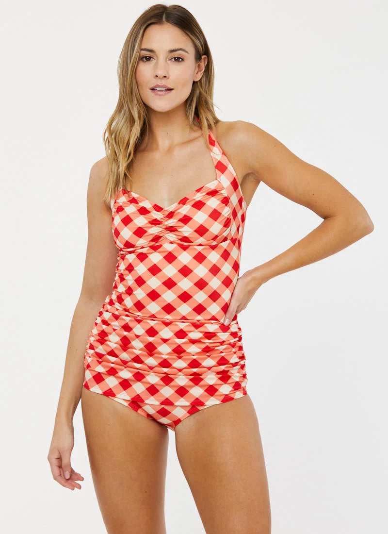 Joanie Clothing Coralie Gingham Swimsuit - RRP £49 - The Birdcage