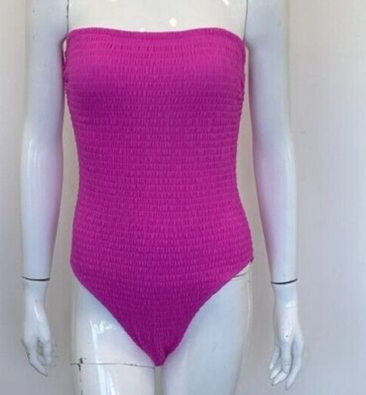 Boden Milos Smocked Bandeau Swimsuit