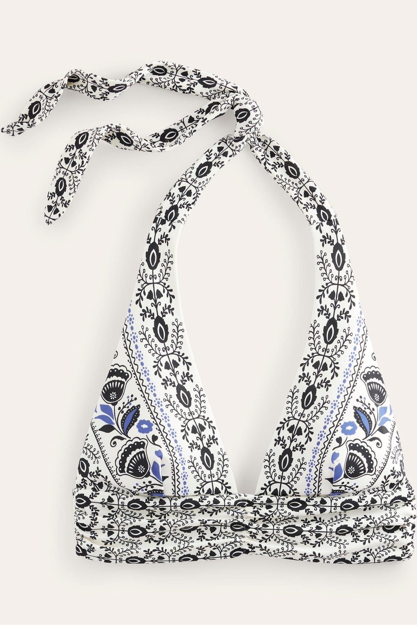 Boden Bow Detail Halter Bikini Top