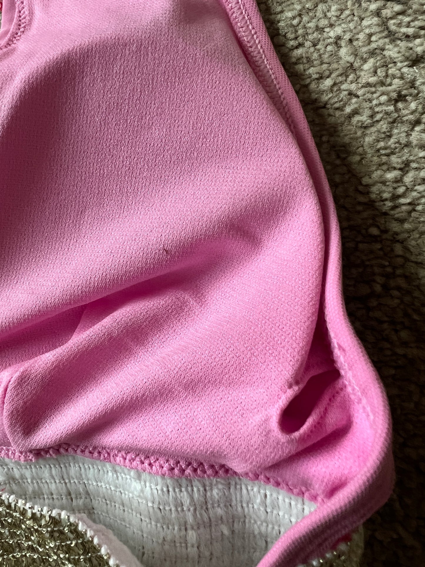 River Island embroidered bikini top