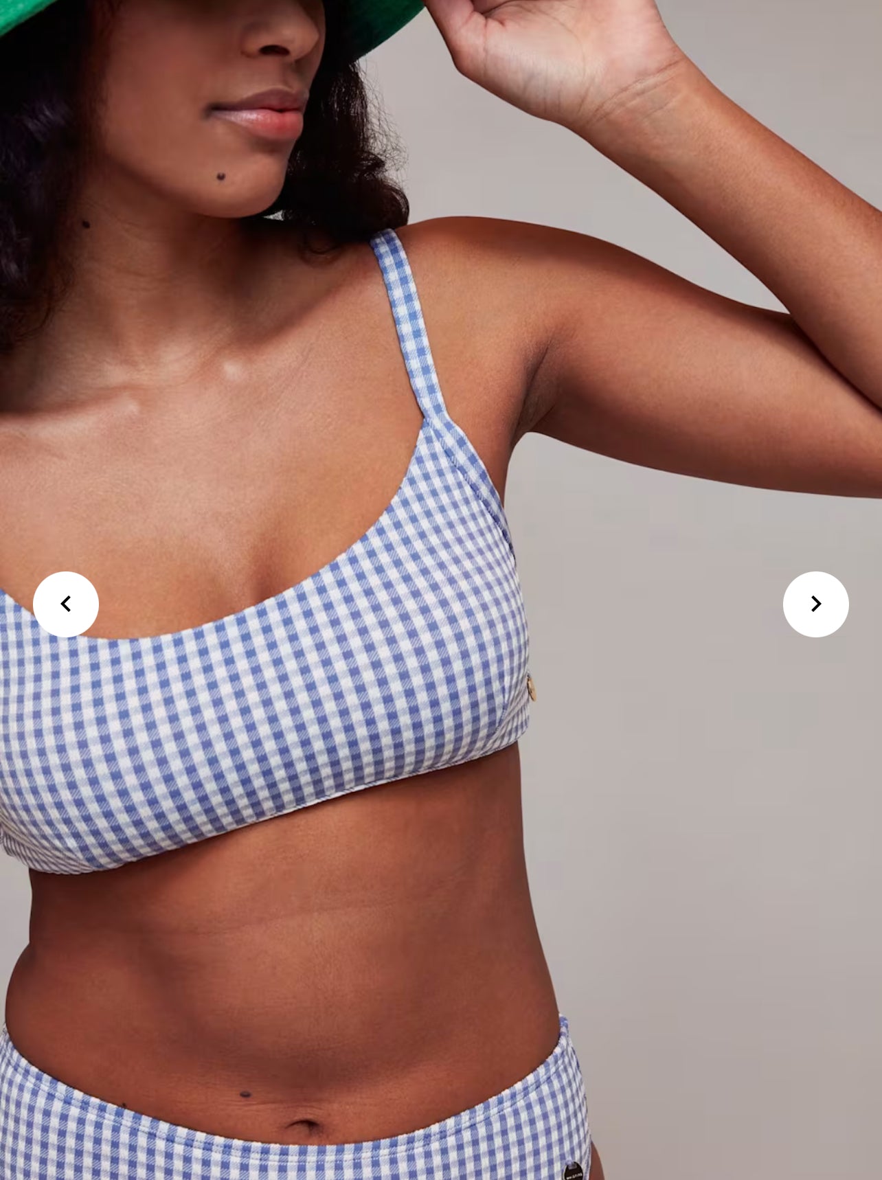 Whistles Blue Gingham Texture Bikini