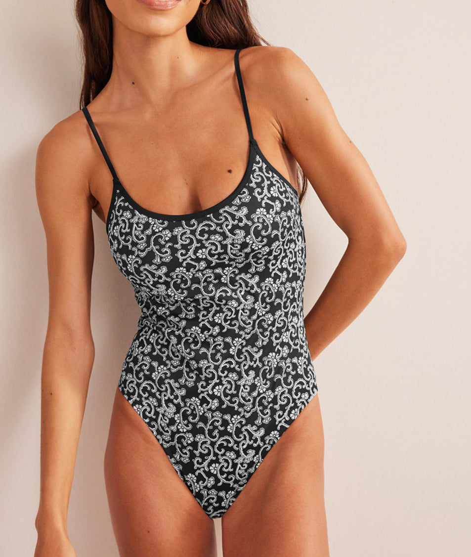 Boden Scoop Tie Back Swimsuit