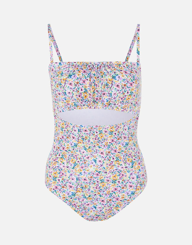 Accessorize Retro Ditsy Bandeau Swimsuit