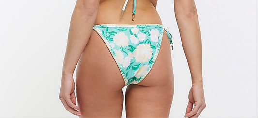 River Island Aqua Floral Bikini Bottoms (matching top available)