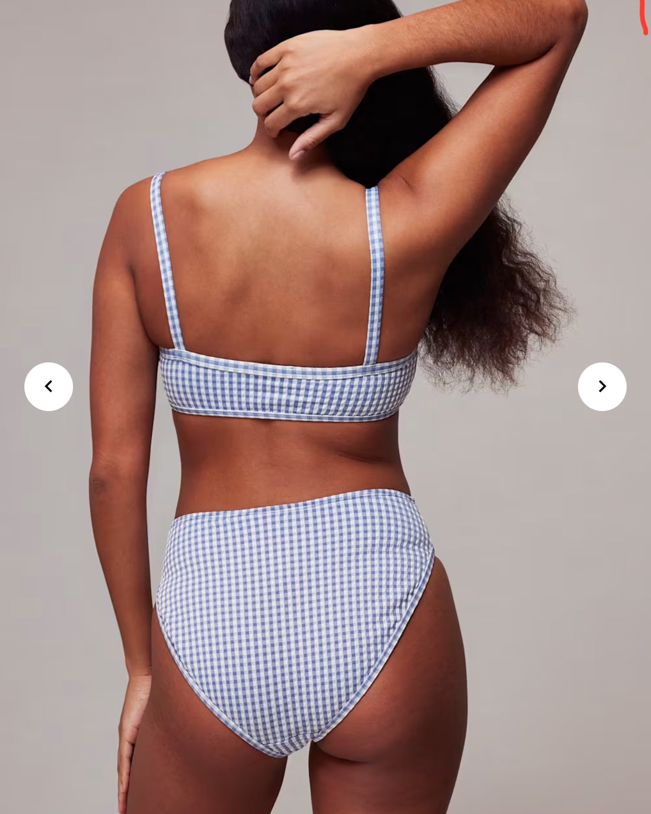 Whistles Blue Gingham Texture Bikini