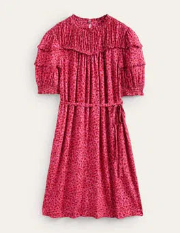 BODEN Yoke Detail Mini Dress - The Birdcage