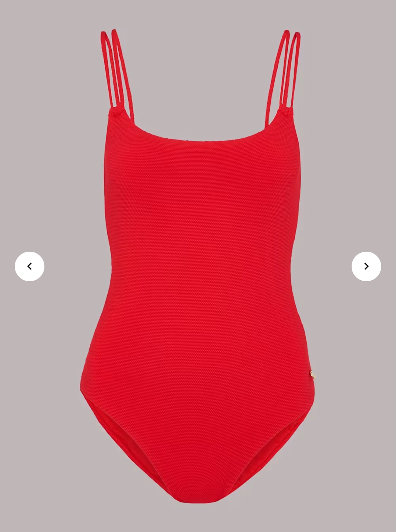 Whistles Double Strap Textured Swimsuit