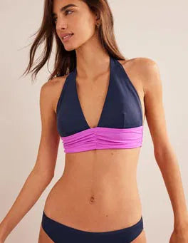 Boden Bow Detail Halter Bikini Top
