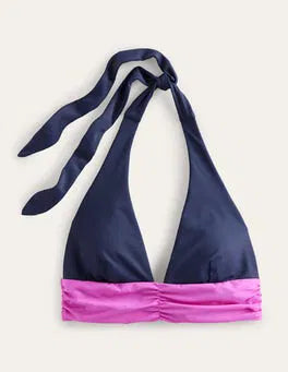 Boden Bow Detail Halter Bikini Top