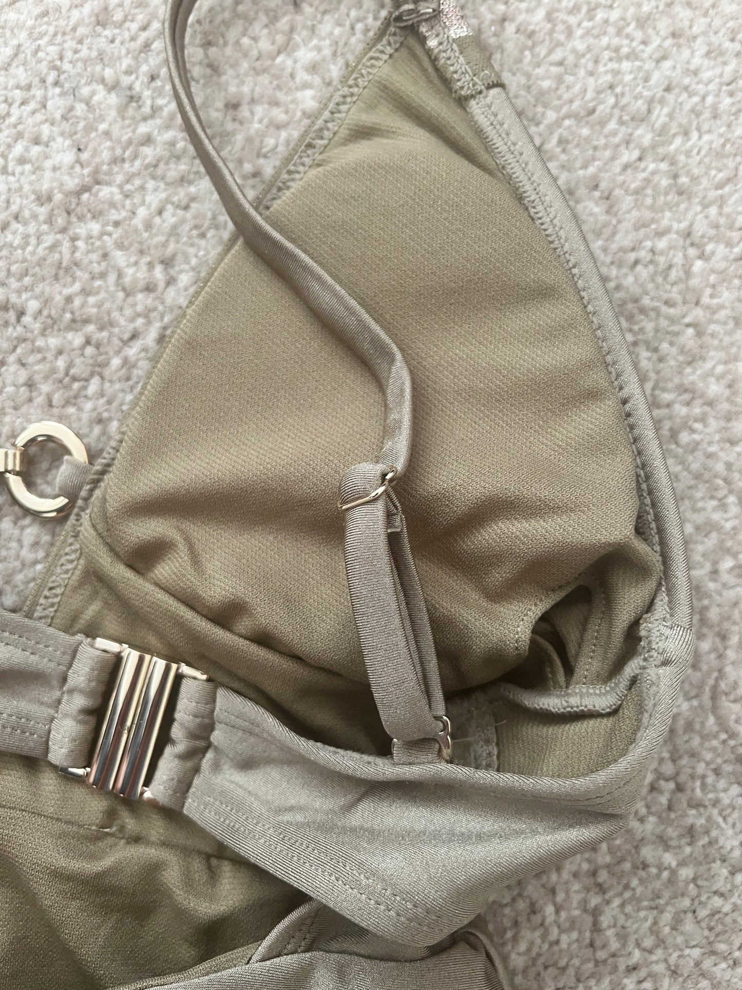 River Island Resort metallic plunge swimsuit - The Birdcage