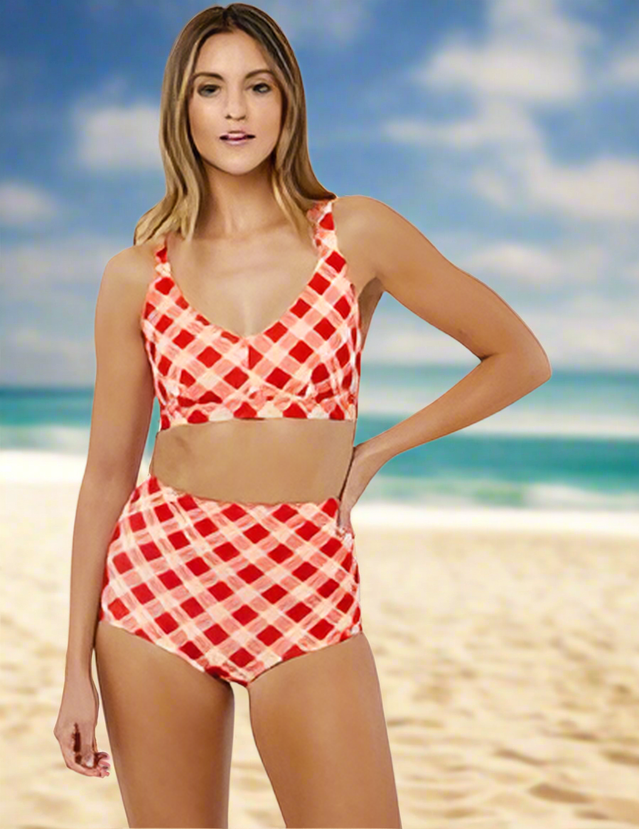 Joanie Clothing gingham bikini top - The Birdcage
