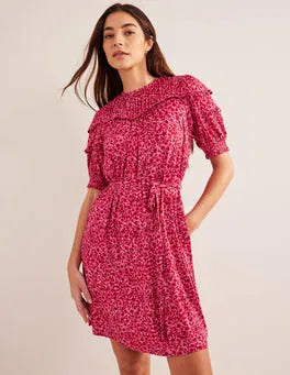 BODEN Yoke Detail Mini Dress - The Birdcage
