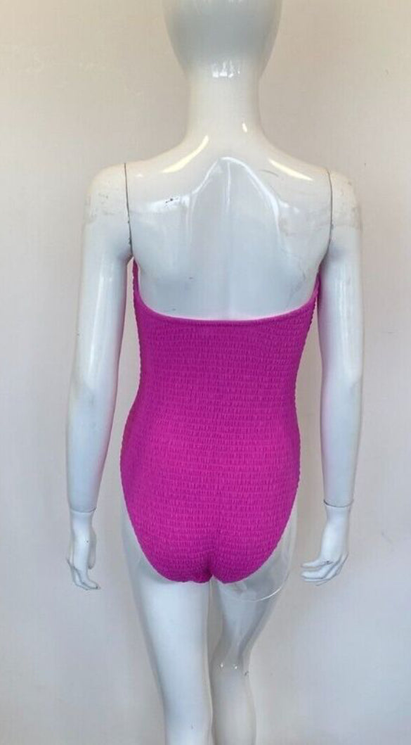 Boden Milos Smocked Bandeau Swimsuit