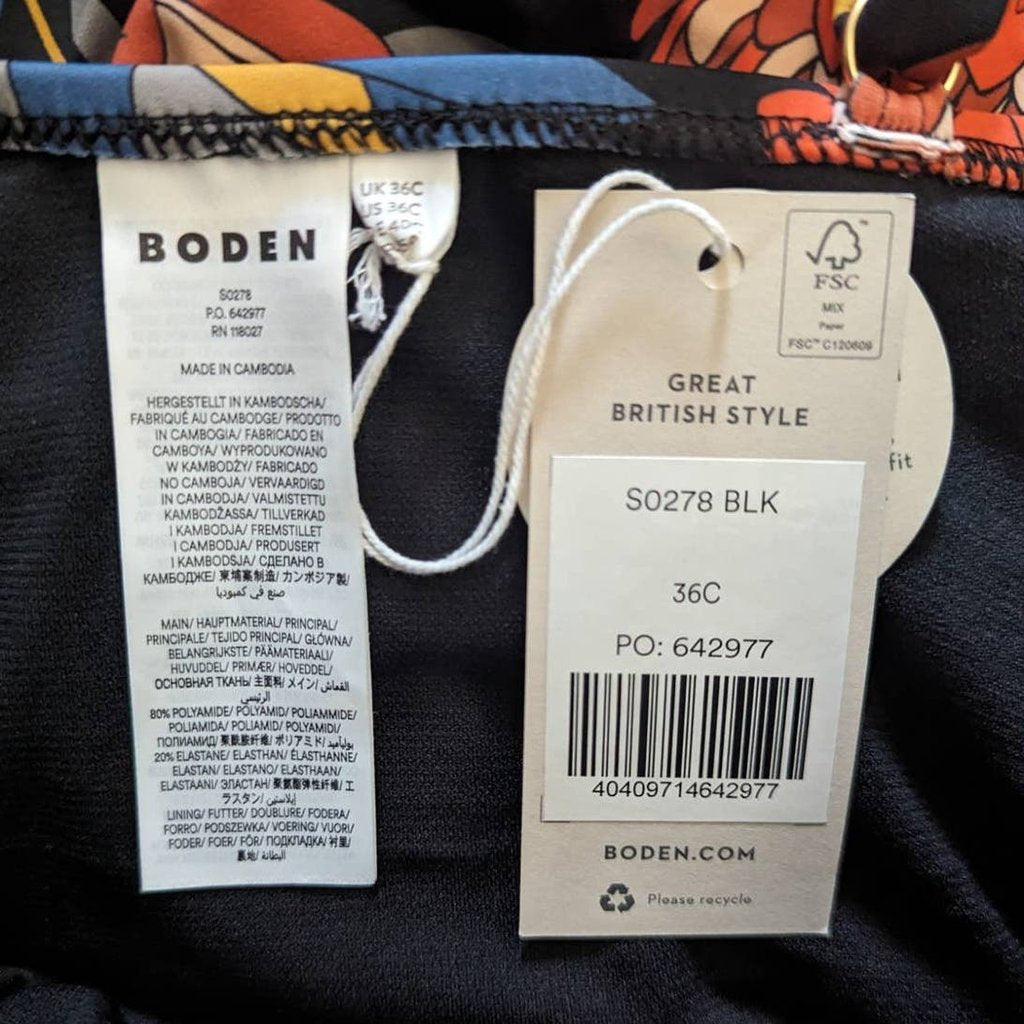 Boden Voop Cup-Size Swimsuit