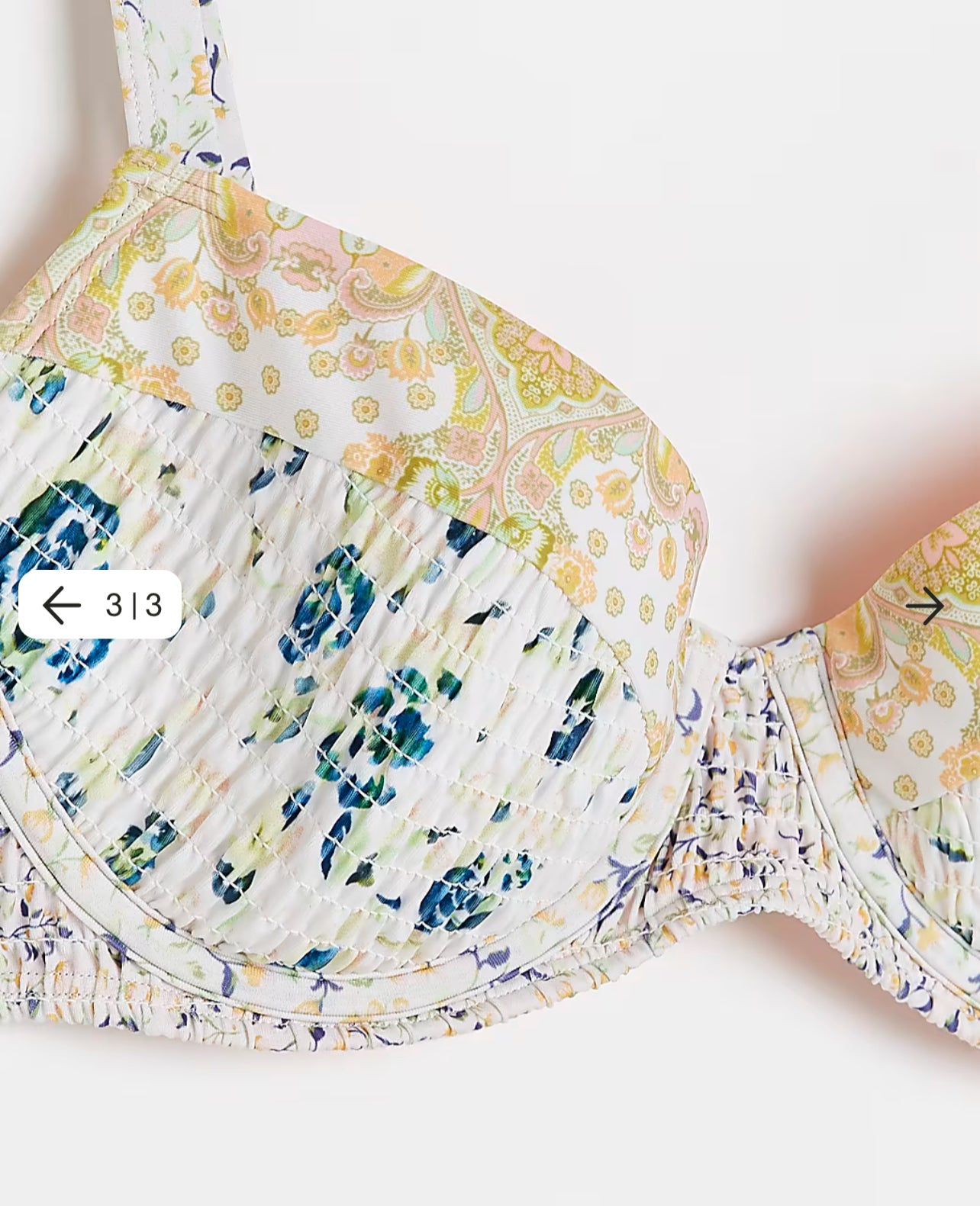River Island Maternity floral shirred balconette bikini top - The Birdcage