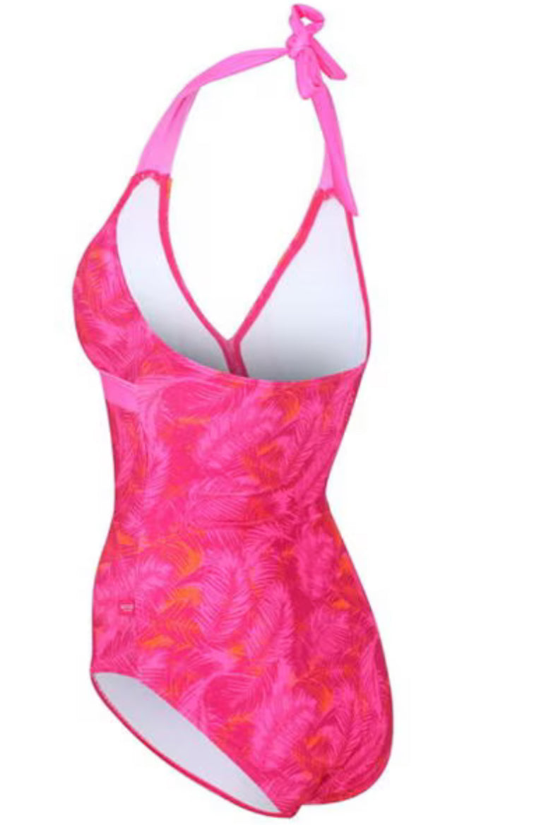 Regatta Flavia Swimsuit - Pink Fusion Palm