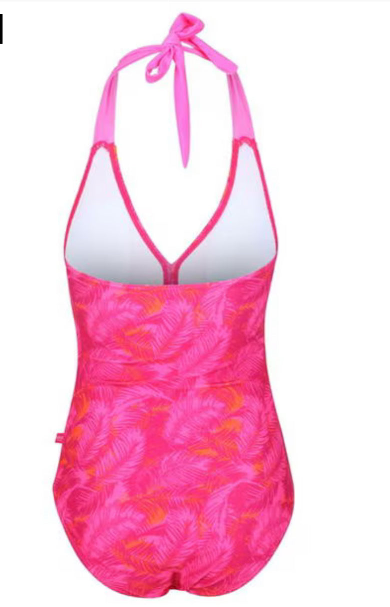 Regatta Flavia Swimsuit - Pink Fusion Palm