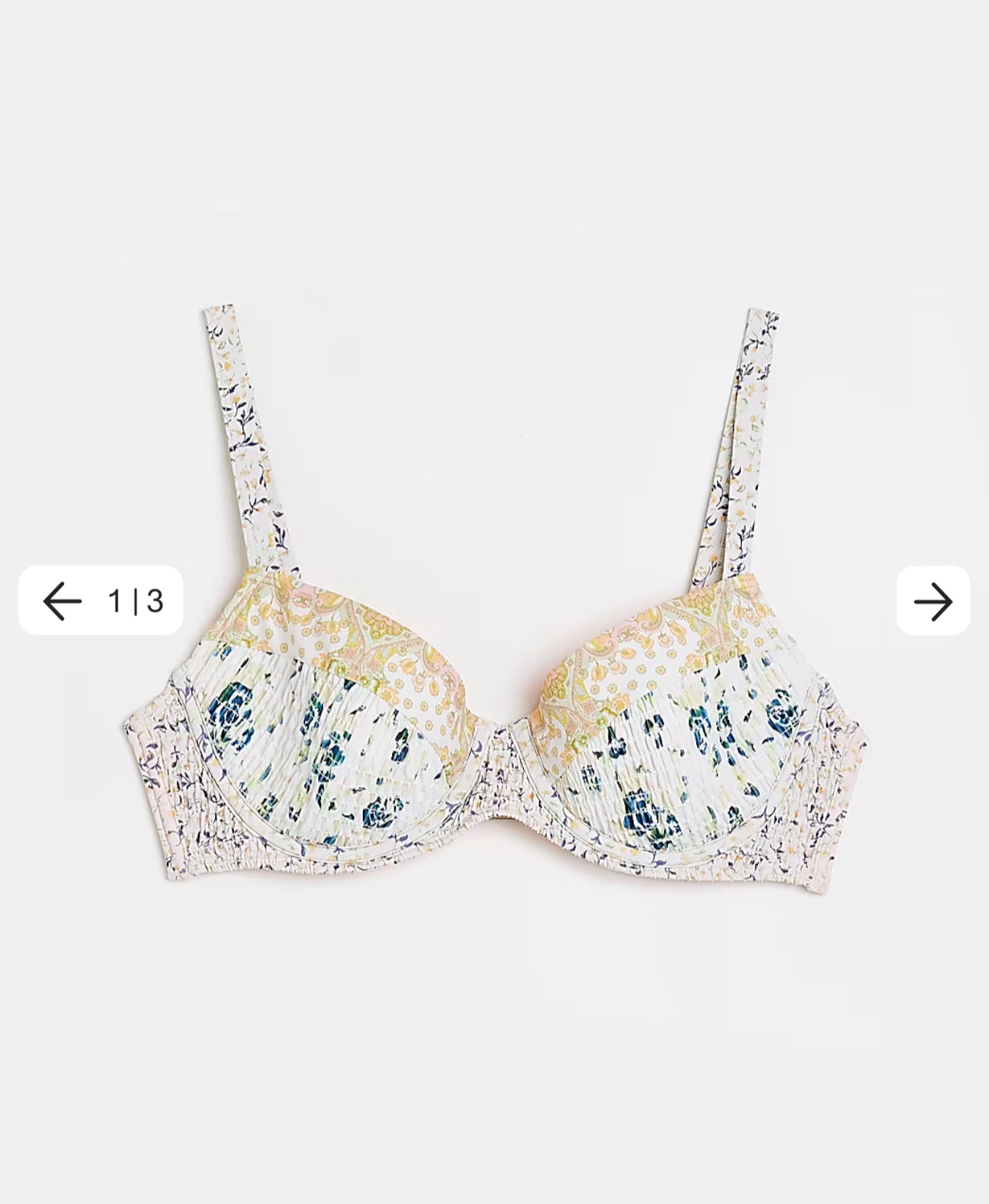 River Island Maternity floral shirred balconette bikini top - The Birdcage