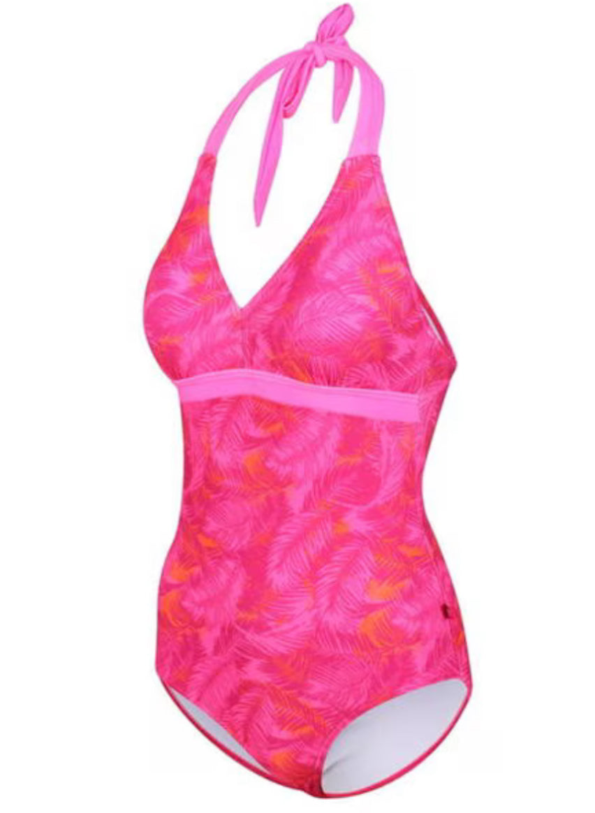 Regatta Flavia Swimsuit - Pink Fusion Palm