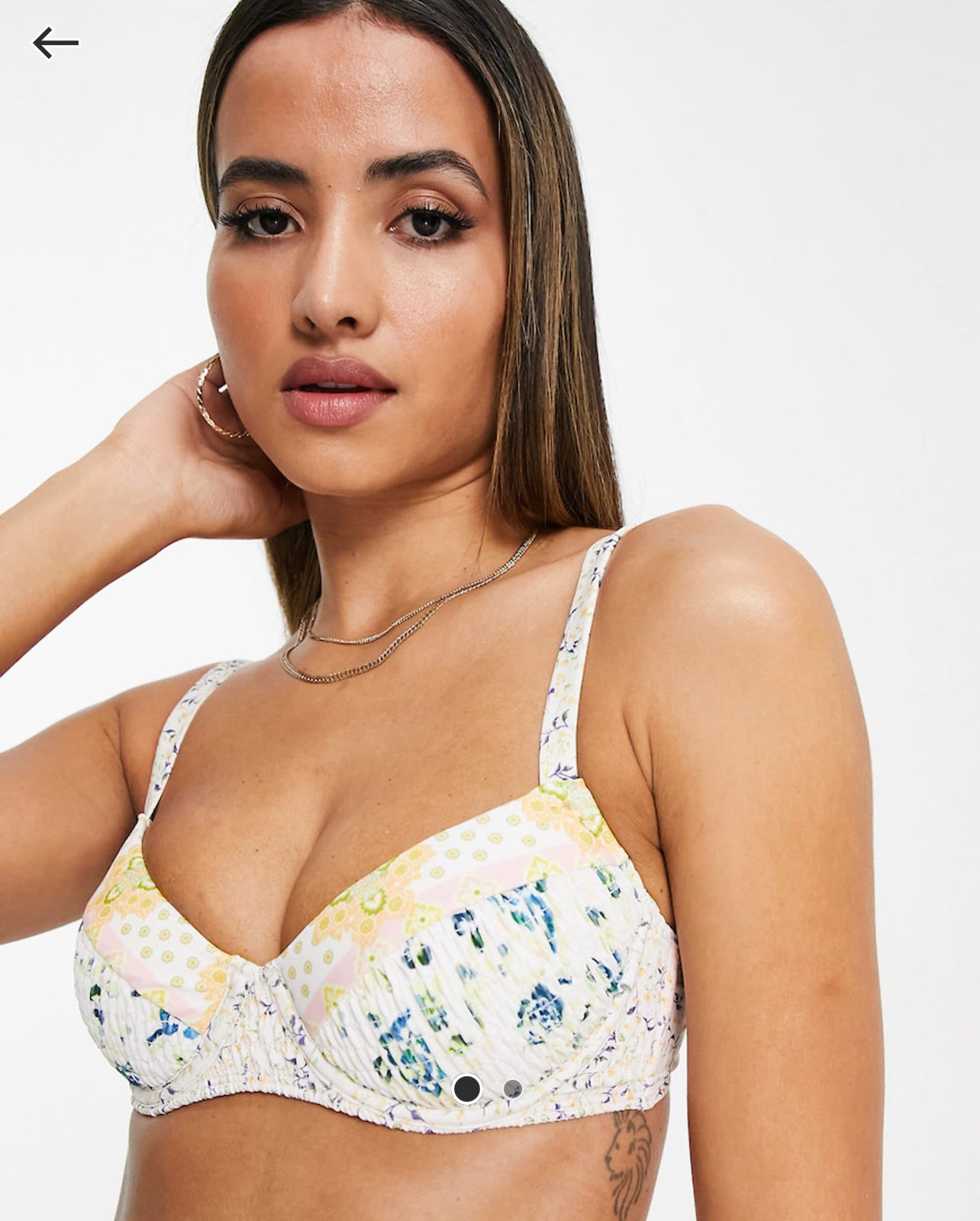 River Island Maternity floral shirred balconette bikini top - The Birdcage