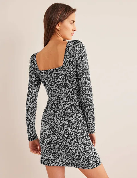 BODEN Sweetheart Jersey Mini Dress - The Birdcage