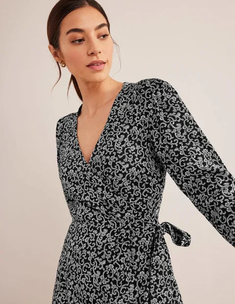 Boden Wrap Detail Mini Dress