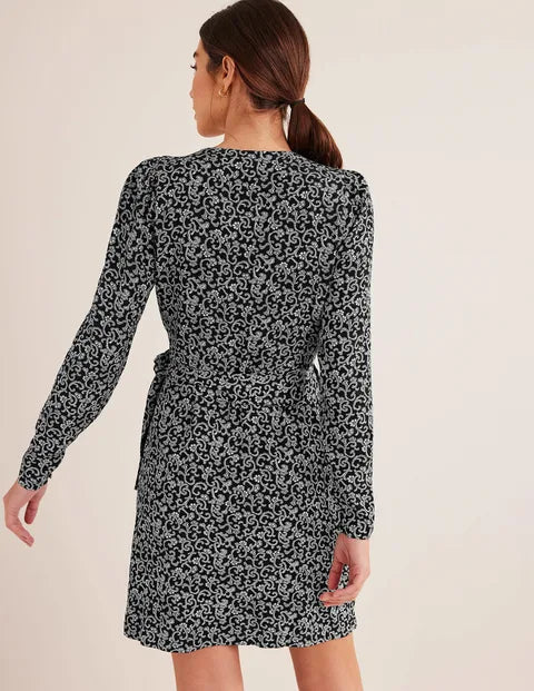 Boden Wrap Detail Mini Dress