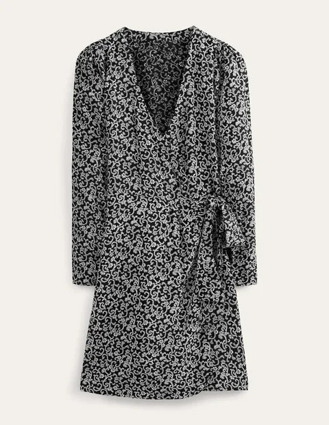 Boden Wrap Detail Mini Dress