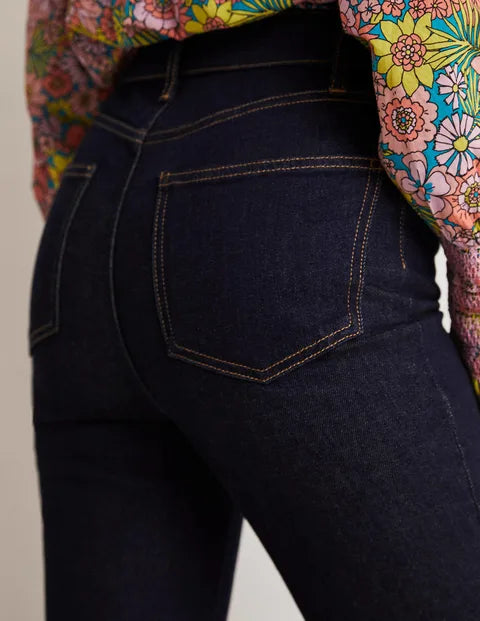 BODEN High Waist Smart Flare Jeans - indigo - The Birdcage