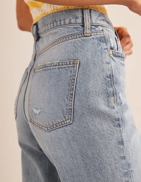 BODEN Mid Rise Loose Jeans - Mid Wash - The Birdcage