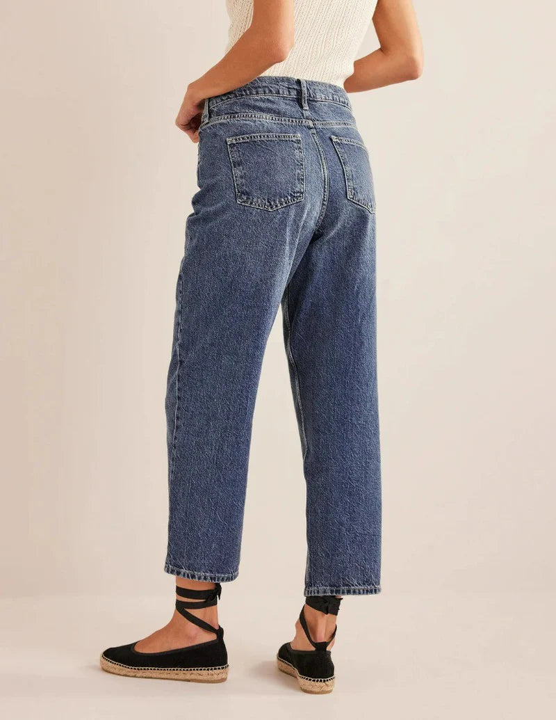 BODEN High Rise Tapered Jeans - The Birdcage