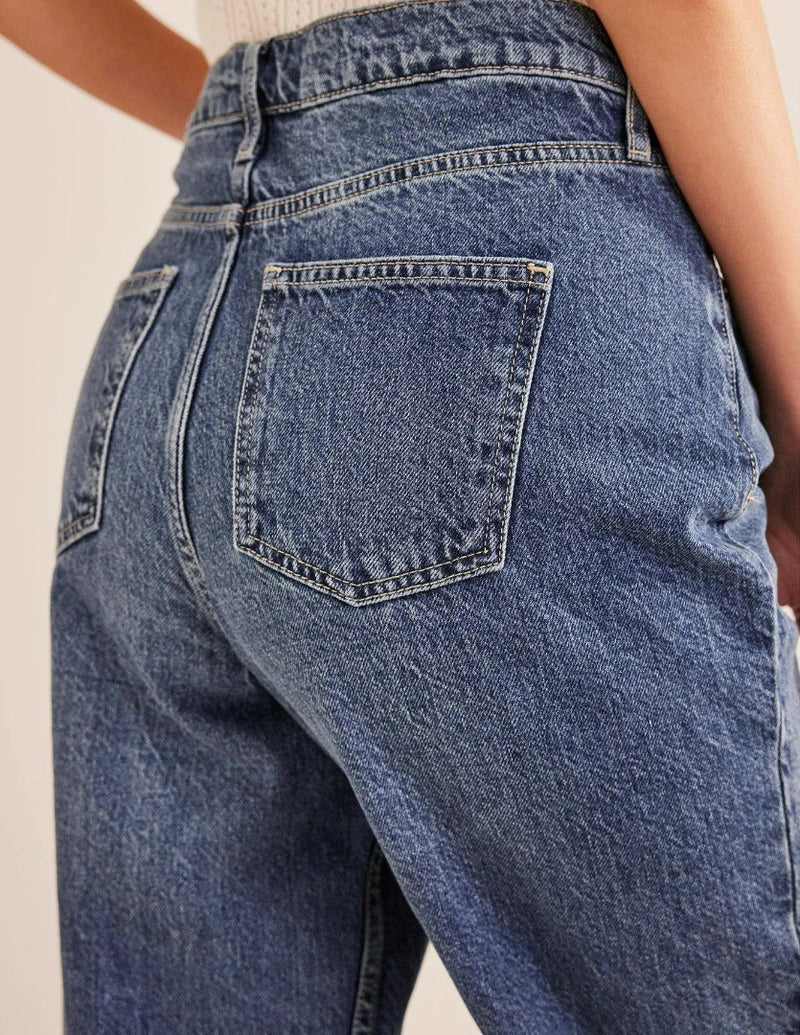 BODEN High Rise Tapered Jeans - The Birdcage