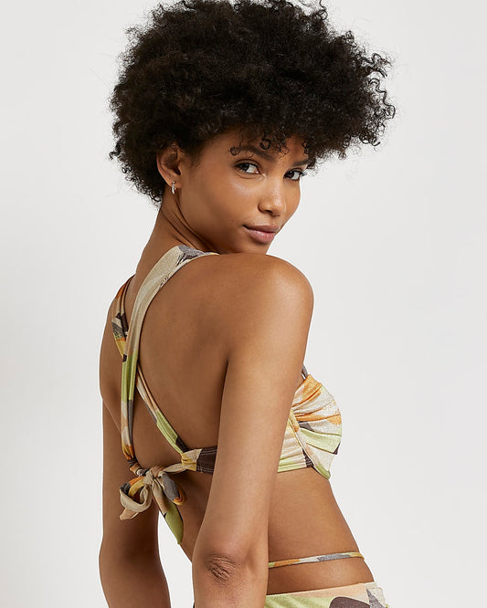 River Island Printed Balconette Bikini Top