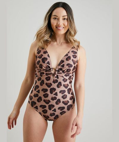 Tu Clothing Animal Print Swimsuit