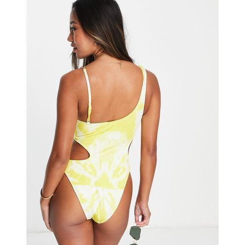 River Island tie dye asymetric swimsuit