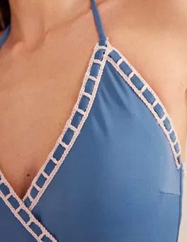 Boden Crochet Wrap Swimsuit