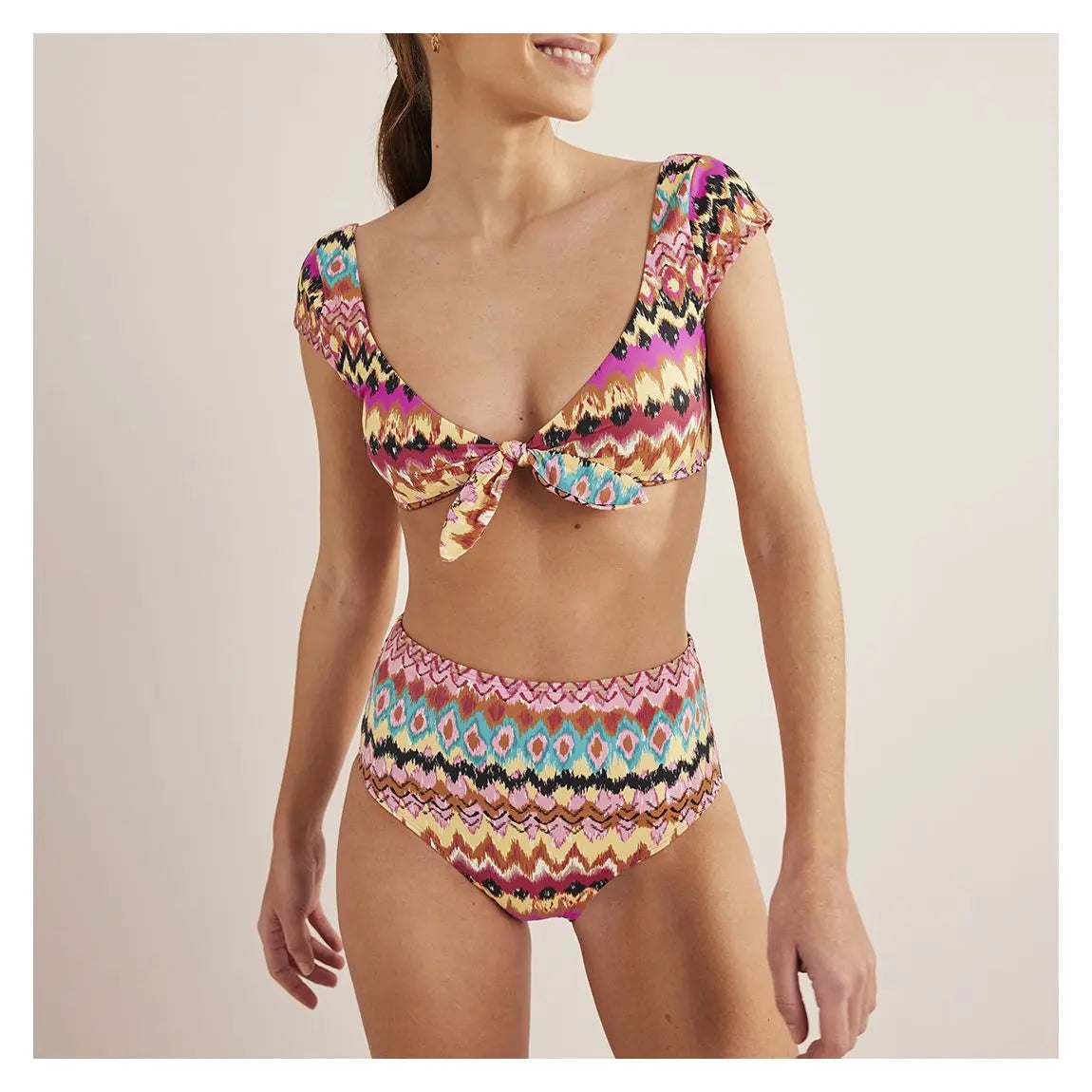Boden Cap Sleeve Bikini Top