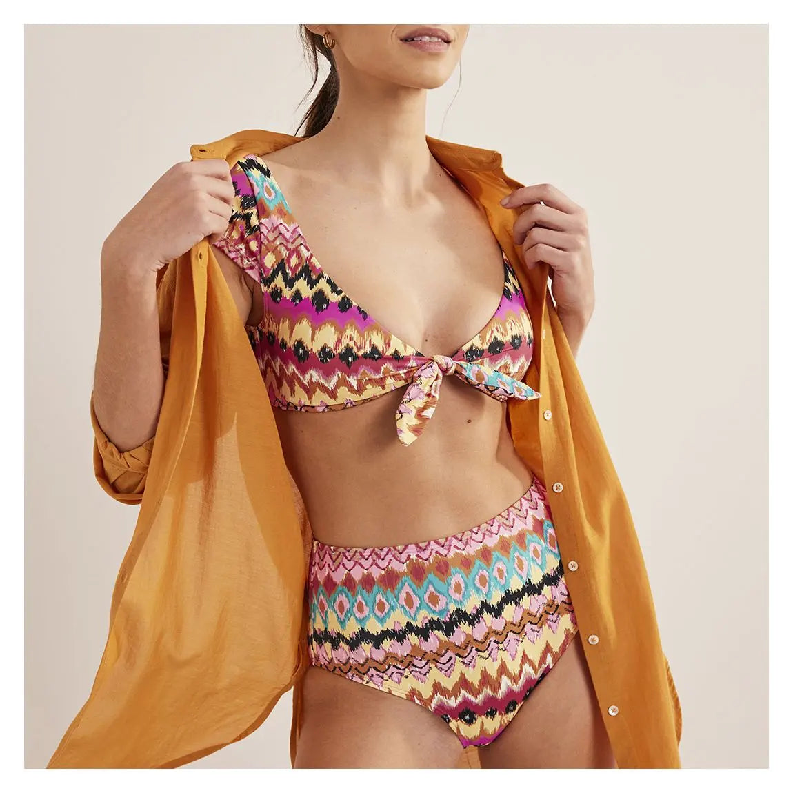 Boden Cap Sleeve Bikini Top