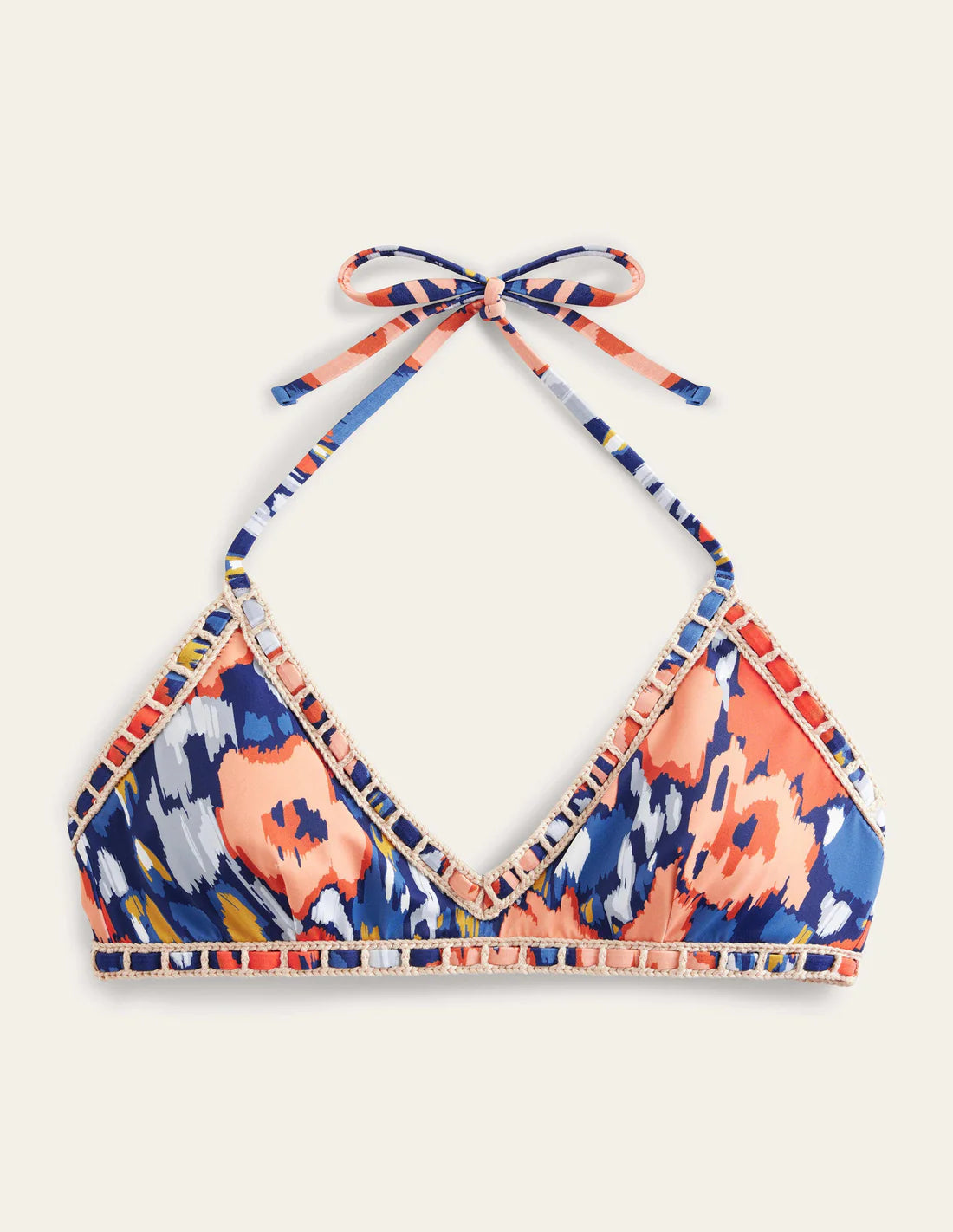 Boden Crochet Trim Bikini Top