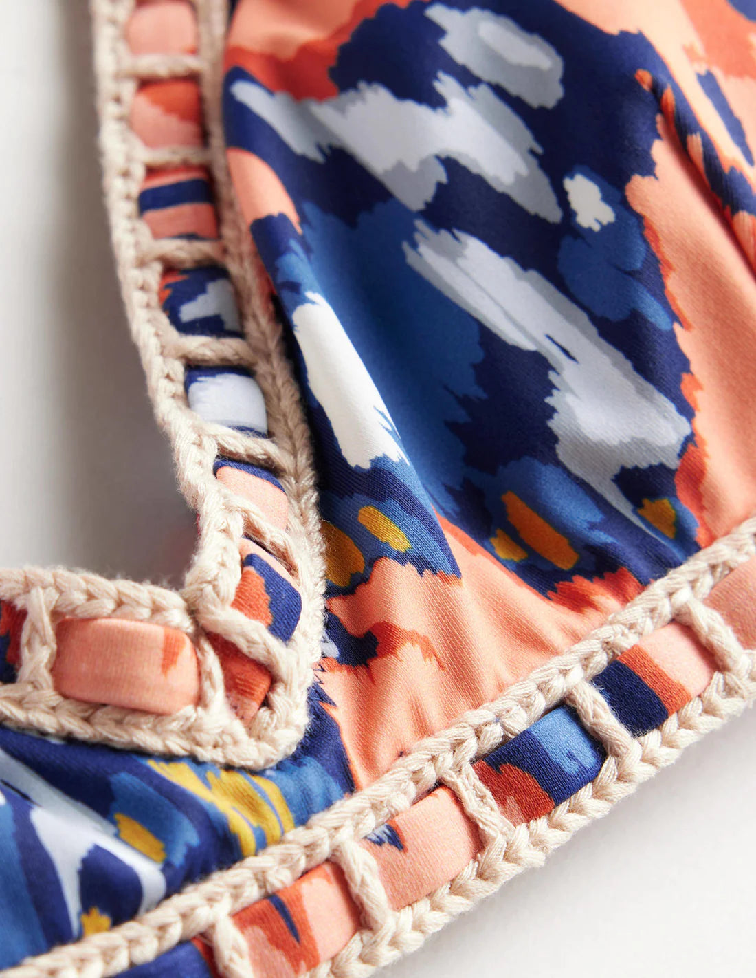 Boden Crochet Trim Bikini Top