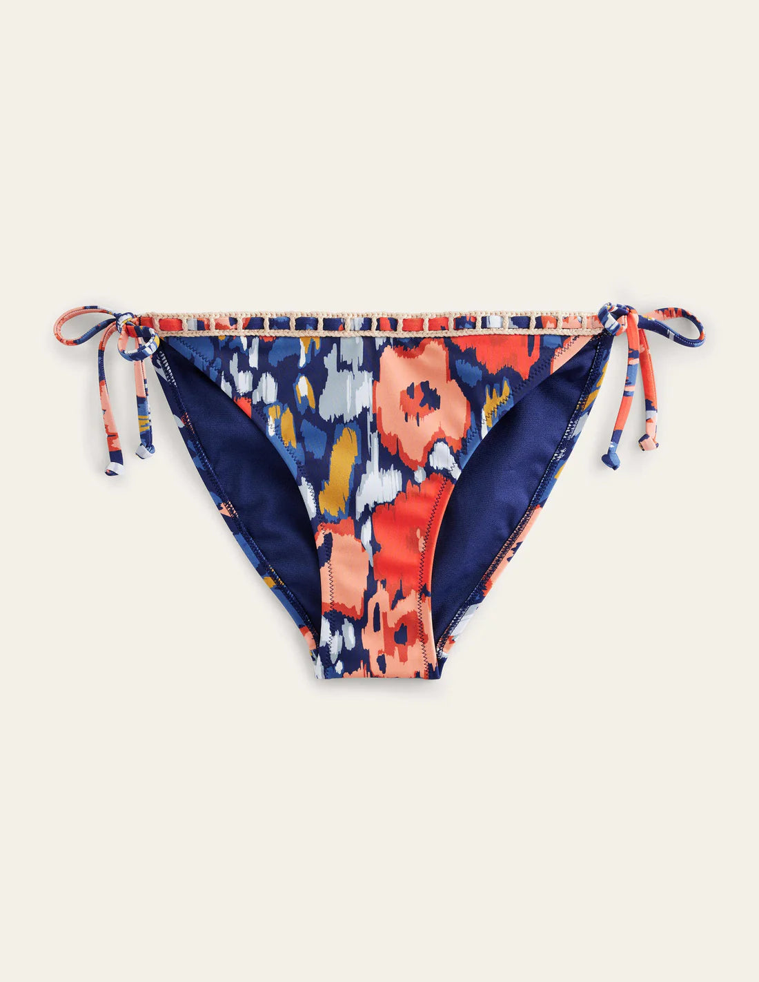 Boden Crochet Trim Bikini Bottoms