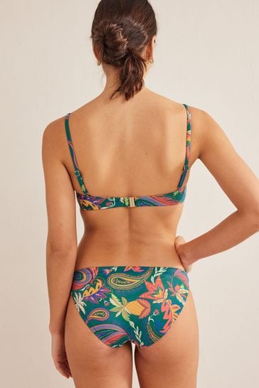 Boden Capri Cup-Size Bikini Top - Emerald Green