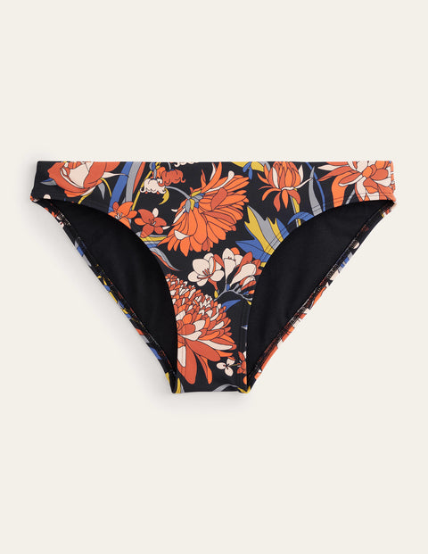 Boden Classic Bikini Bottoms - Nero Chrysanthemum