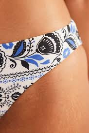 Boden Classic Bikini Bottoms - Ivory, Milos Bloom