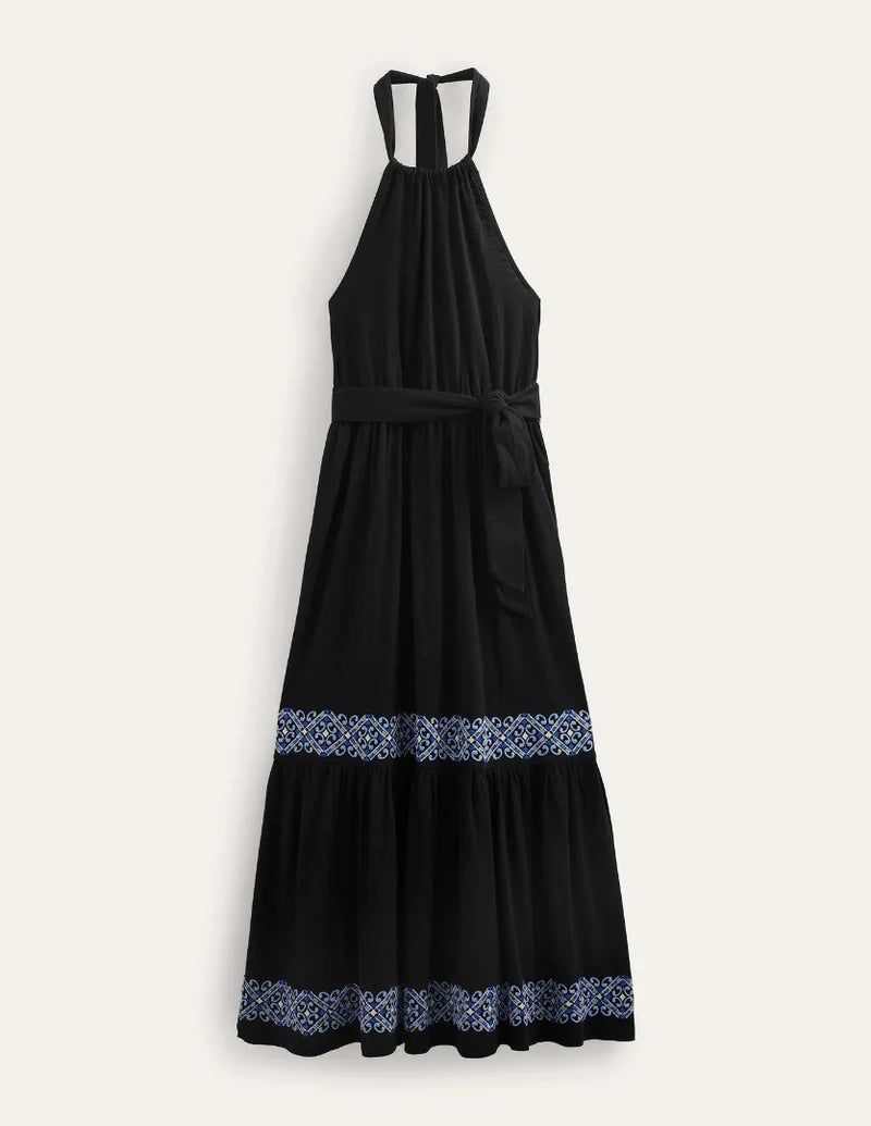 BODEN Embroidered Jersey Maxi Dress - RRP £130 - The Birdcage