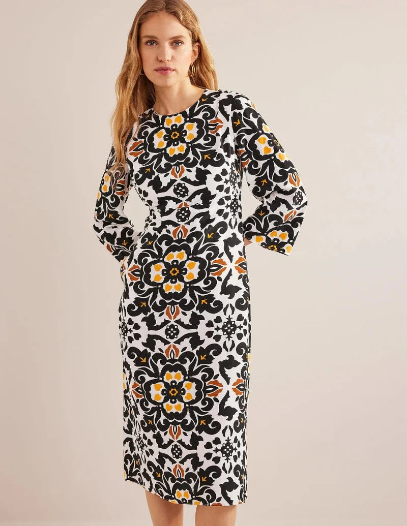 BODEN Flare Sleeve Midi Dress - RRP £140 - The Birdcage