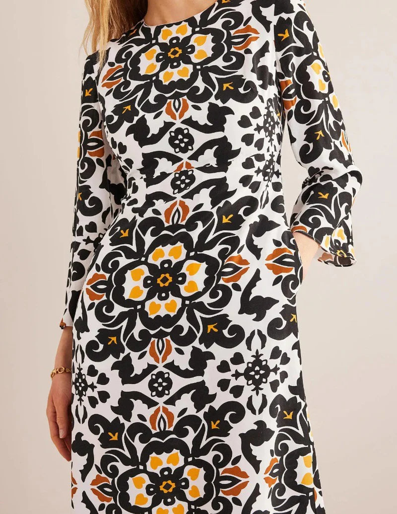 BODEN Flare Sleeve Midi Dress - RRP £140 - The Birdcage